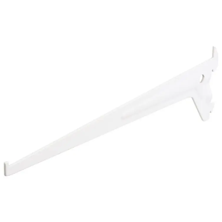 F-systeem plankendrager enkel RAL9003 wit 30cm